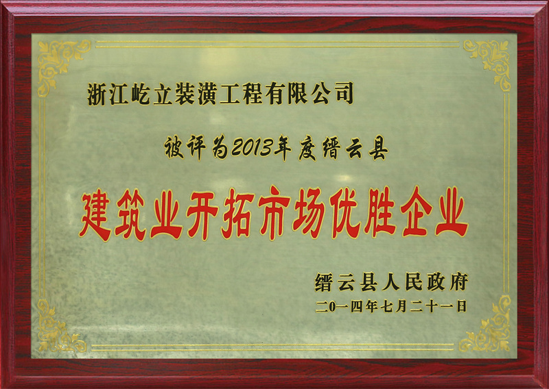 2013�������޽�ҵ�����г���ʤ��ҵ